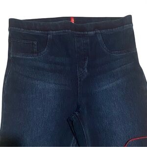 SPANX Jean-ish Ankle Leggings Dark Wash Size Large